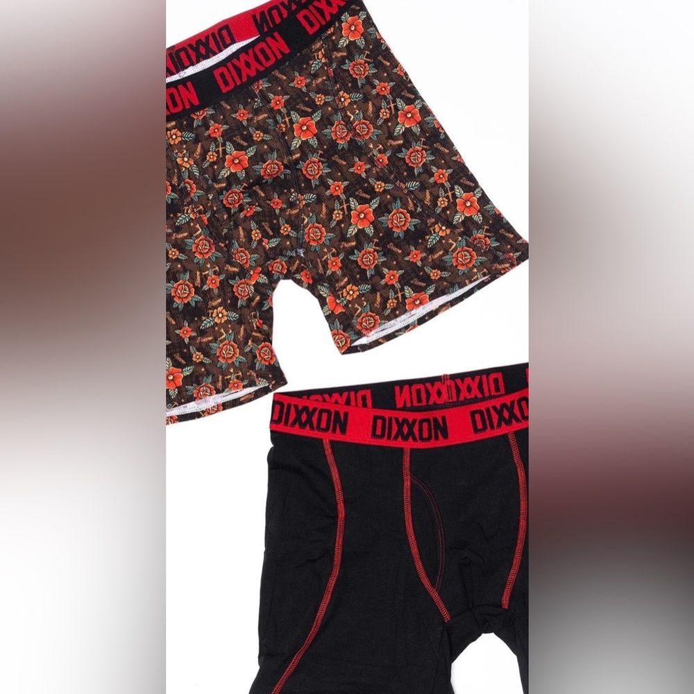 🆕 Dixxon red and black boxer brief underwear